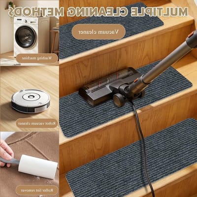 Zelfklevende Antislip Trapmatten Set van 15, Snijdbaar en Herbruikbaar, Ideaal voor Veiligheid en Comfort