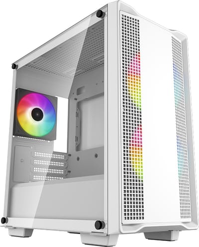 DeepCool CC360 WH ARGB - Mini Tower Behuizing - Wit Design - ARGB Verlichting - Compacte Koeling