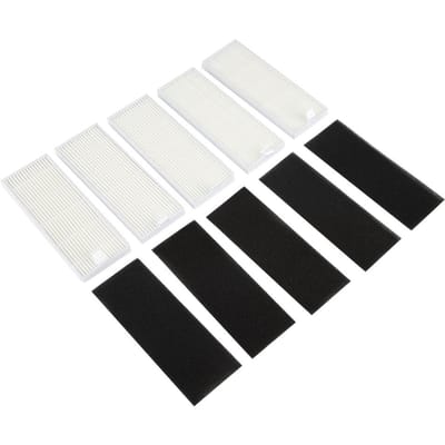 5 STUKS HEPA Filter voor Ecovas ilife A4s A6 A4 A40 A8/ DN621 X620 Robotstofzuiger white