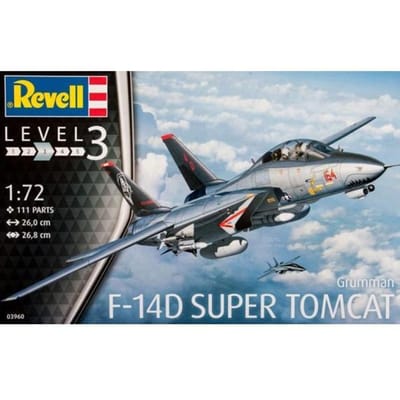 Revell Modelbouwpakket Vliegtuigen - 03960 F-14D Super Tomcat Plastic - 1:72 - Modelbouw