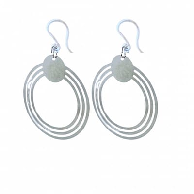 Allergievrij oorhangers zilverkleur-Charme Bijoux