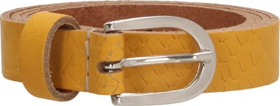 Old West Riem 2 cm Okergeel Croco | Maat 85