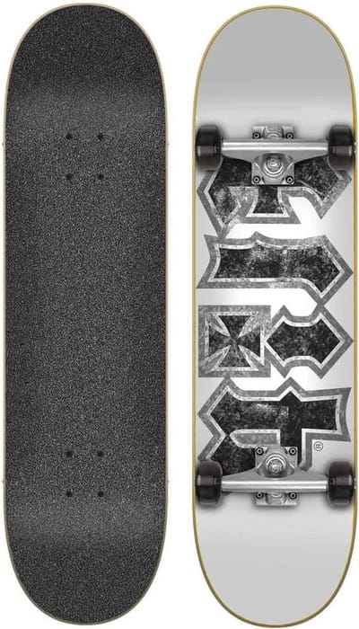 HKD Thrashed White 180 x 80 cm Flip Complete Skateboard, meerkleurig