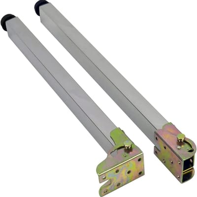 Verstelbare Tafelpoten - Metalen Steunpoten - Meubelprojecten - Roestvrij Staal - 67 cm - Zilver