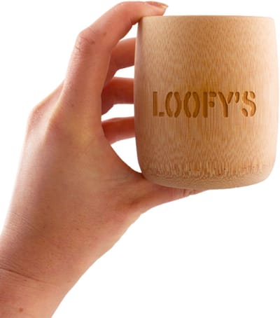 Loofys Bamboe Wattenstaafjeshouder - Duurzame & Plasticvrije Beker - Ideaal voor Wattenstaafjes, Wattenschijfjes of Tandenborstels - Zero Waste Badkamer Accessoire
