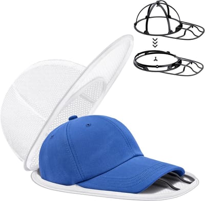 Wasmand voor baseballpetten, opvouwbare wasmand voor hoeden - Pettenwasmand wasmachine en vaatwasser - Pettenreiniger, Shaper Protector-houder met rekframe wasgoed
