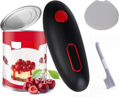 Elektrische Blikopener - Automatische Blikopener - Veilig Blikjes Openen - Gladde Randen Zonder Scherpte