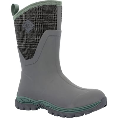 Muck Laarzen Arctic Sport II Neopreen Grijs/Plaid Wellington Laarzen