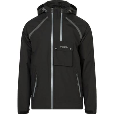 Belstaff effen dubbel zwart waterdicht trainingsjack