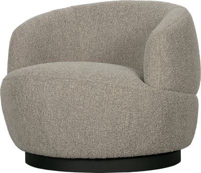 WOOOD Woolly Draaifauteuil - Schapenvacht - Naturel - 71x84x88
