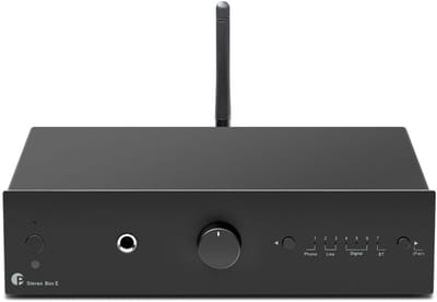 Pro-Ject Stereo Box E Geïntegreerde Versterker 2x35W - Krachtige Geluidsweergave - Nauwkeurige Signaalverwerking - Compact & Gebruiksvriendelijk - Zwart