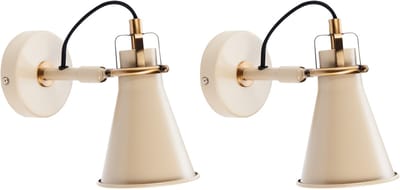 MOYOLA - Wandlampen - Beige - Metaal