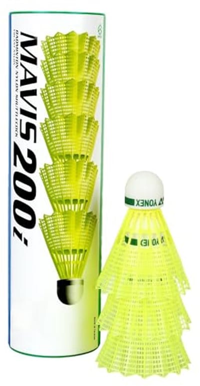 Set van 6 Hoogwaardige Nylon Badminton Shuttles - Duurzaam en Consistent