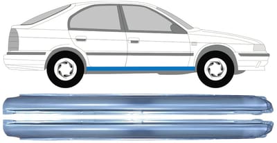 Volledige dorpel voor Nissan Primera P10 1990-1996 / Links + Rechts / Set