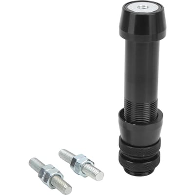 Support de moulinet pour pêche à l'arc Alliage d'aluminium Porte-moulinet pour pêche à la mouche pour arc compound arc recurve Noir