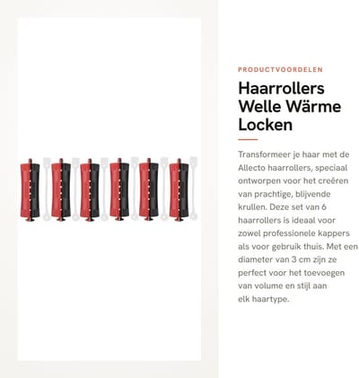 Dailygoods- Lockenwickler 6 Stuks - Krulspelden - Haarrollers - ABS Materiaal - Concaaf Ontwerp - Diverse Maten