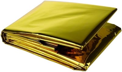 VCTparts® EHBO Survival Noodgeval Deken Waterdicht Goud zilver 130x210cm [Thermische Deken]