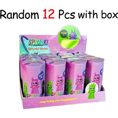 Sprunki Blind Bag Willekeurig 1-12 Stuks Mini Actiefiguren Ritme Spel Cartoonfiguur PVC Verzamelbaar Ornament voor Kinderen Fans Premium Kwaliteit