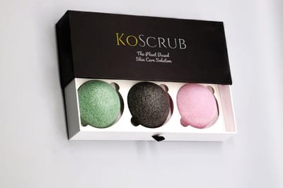 Koscrub Konjac Spons Natural Sponge - huidverzorging - probleemhuid - huid spons - droge huid -beschadigde huid - moederdag - gift