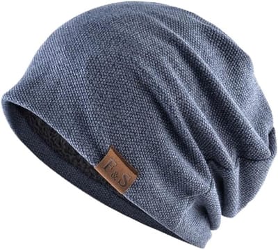 KZQ Slouchy Mutsen Voor Dames En Heren Met Fleece Voering Zachte Winter Hoofddeksel Lange Losvallende Muts Warm En Comfortabel