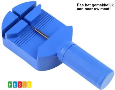 *** Horlogeband Inkorter - Horlogeband Versteller - DIY Blauw - van Heble® ***
