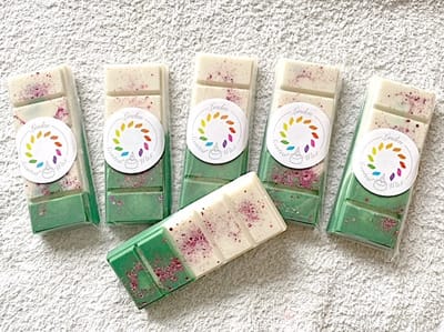 Waxmelts TINSEL IN A TWIST waxmelt KERST kerstmis geur - Linden - handgemaakt - 100% sojawax - aromatic - geurbrander - huisparfum