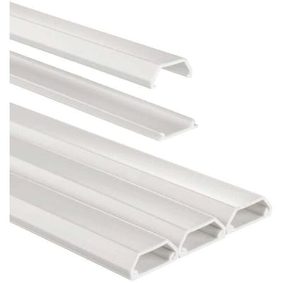 Hama Kabelgoot Zelfklevend Hoekig 100x2.1x1 cm PVC/Wit 3 Stuks