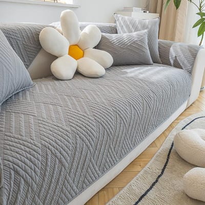 Moderne Eenvoudige Combinatie Bankkussen Katoenen Stof Vier Seizoenen Universeel Antislip Bankkussenver Handdoek 45x45cmx1 pillowcase