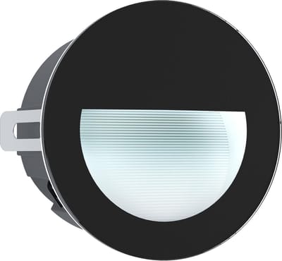 EGLO ARACENA BUITEN INBOUW WAND Ø125 2,5W 300LM 4000K IP65 ZWART