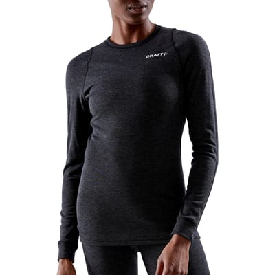 Craft - Core Wool Merino LS Tee - Thermoshirt - Heren - Zwart - S