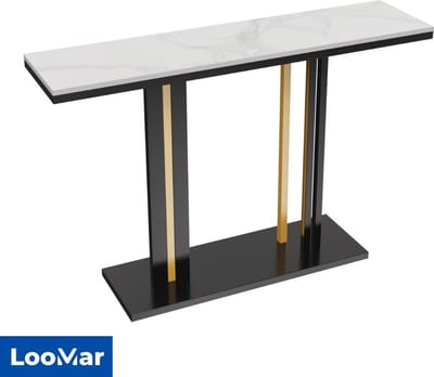 LooMar Haltafel - Side Table - Bijzettafel - Salontafel - Wandtafel - Woonkamertafel - Industrieel - Wit