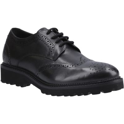 Hush Puppies Gabi Lace Up Meisjes Zwart Leren Brogues