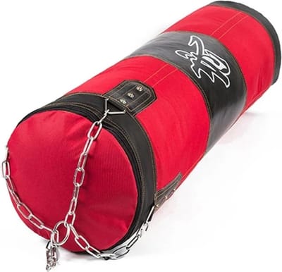 RM Store® - Stevige Boksbal - Opknopende Bokszak - Bokszak Ophangsysteem - Bokszak Hangend - Rood - 120CM - Max. 20KG Laadvermogen