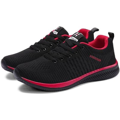 Tehezao Koppels Ademende Grote Maat Sneakers ,Lichtgewicht Demping Hardloopschoenen ,Fitness Outdoor Casual Schoenen Heren Dames 36 black