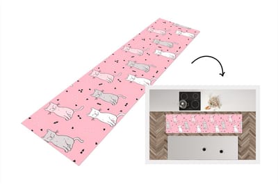 Keukenloper - Loper keuken - Kat - Huisdieren - Meisje - Design - 200x50 cm - Keukenloper vinyl