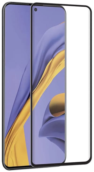 Muvit Samsung Galaxy A51/a51 5g Gehard Glazen Schermbeschermer Transparant,Zwart