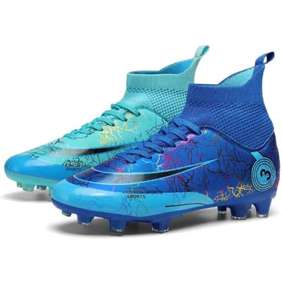 Heren Voetbalschoenen Voetbalschoenen Hoge Enkel Kinder Voetbalschoenen Training Sport Sneakers Ultralichte Gras Voetbalschoenen 31