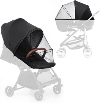 Universeel 2-in-1 Zonnescherm en Klamboe voor Kinderwagen