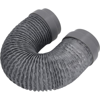Tuyau d'évacuation de sèche-linge 1,5 m (5 pieds) 10 cm 6 couches Robuste Aluminium Flexible Conduite de Sèche-linge avec Connecteurs Scellés en Caoutchouc Résistance à la Chaleur Tuyau d'Évacuation pour Espaces Restreints