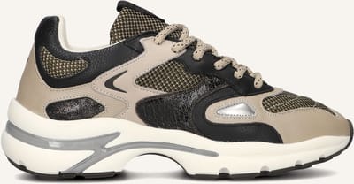 VIA VAI Vesper Due Sneakers - Leer - Dames - Beige