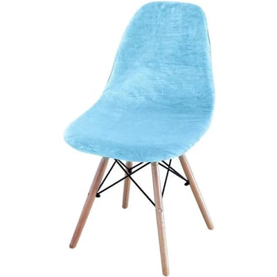 Verdikken Zachte Velours Stoelhoes Zwanenvelours Eetkamerstoelhoes Zonder Armleuningen Effen Kleur Schelp Huis Geschikte Stoelhoes 1 Piece