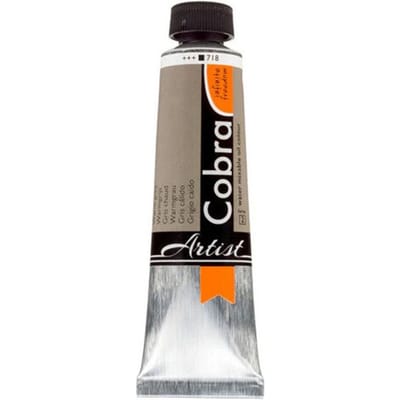Peinture à l'huile - Cobra - Artist - Gris chaud - 718 - Tube de 40ml gris