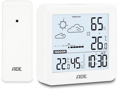 Digitale Weerstation met Binnen- en Buitensensor en Radio-gestuurde Klok