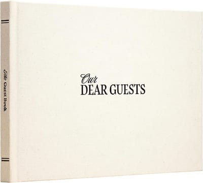 Linnen Gastenboek Hardcover Wit - Blanco Album voor Bruiloft, Jubileum en Speciale Gelegenheden