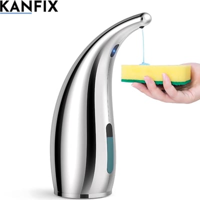 KanFix® Automatische Zeepdispenser - Zeeppompje - met Sensor - Zeep Dispenser - Zilver