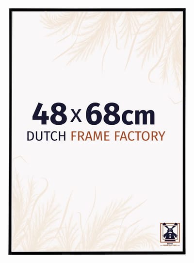 Fotolijst 48x68 cm - Kunststof - Zwart Mat - Easy