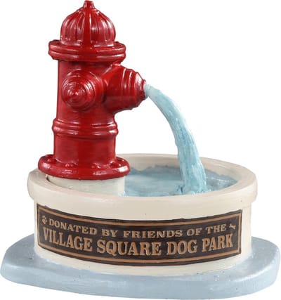 Lemax - Dog Park Water Fountain - Kersthuisjes & Kerstdorpen