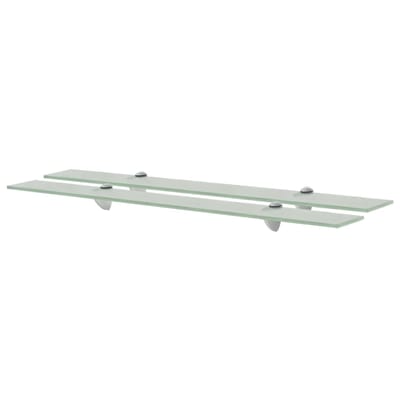 vidaXL - Schappen - zwevend - 2 - st - 80x10 - cm - 8 - mm - glas