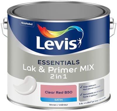 Levis - Essentials Lak & Primer Mix - Clear Red B50 - Mengverf - 2,5 L