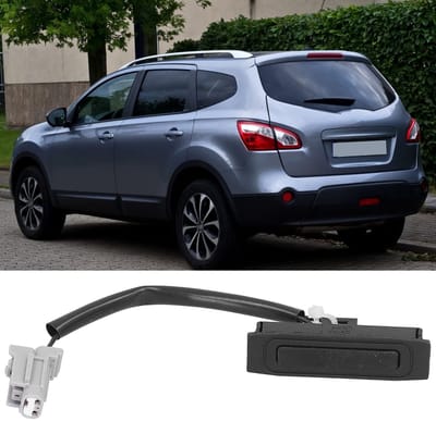 Dailygoods - Achterklep Schakelaar - Eenvoudige Installatie - Hoogwaardig Kunststof - Vervangingsonderdeel - Geschikt voor Nissan Qashqai en Note